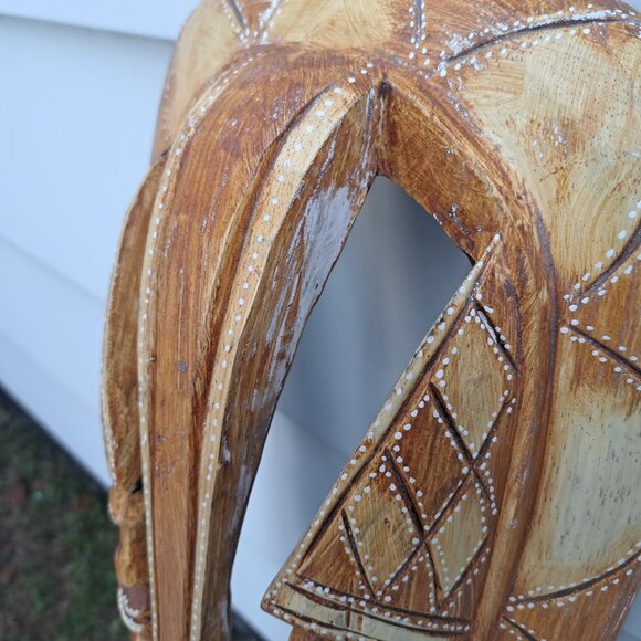 Vintage Indonesian Wood Tribal Mask - Picture 11 of 11